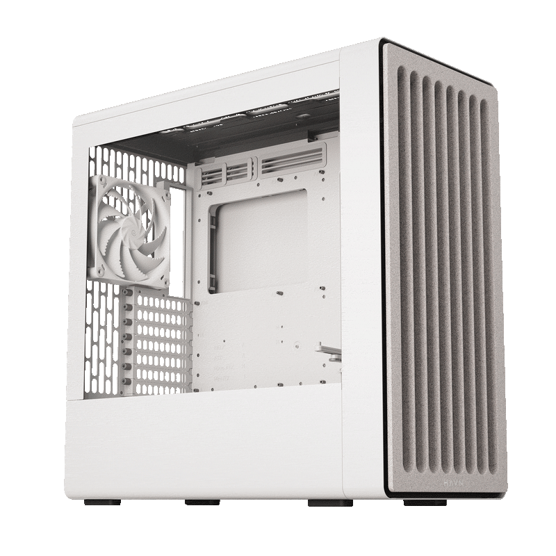 Aerocool HAVN BF 360 Flow White EATX case - Adjustable GPU Bracket - Supports up to 7 fans (2x180; 1x140mm incl) - 2x 3.5'' or 4 | dynacor.co.za