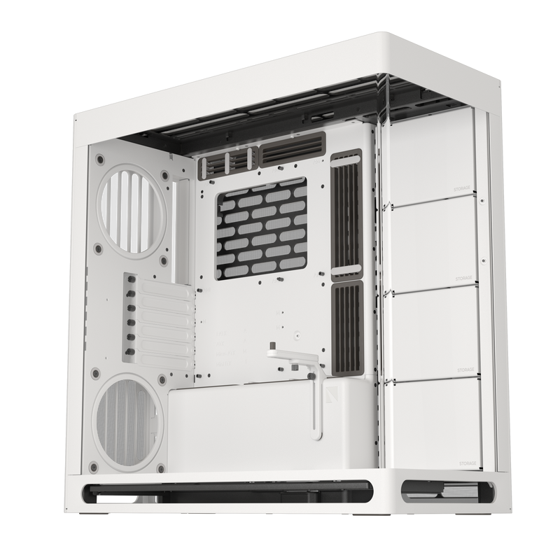 Aerocool HAVN HS 420 Base Edition White EATX case - Supports up to 11 fans (0 incl) - 4x 3.5'' or 8x 2.5'' - 420mm Radiator. | dynacor.co.za