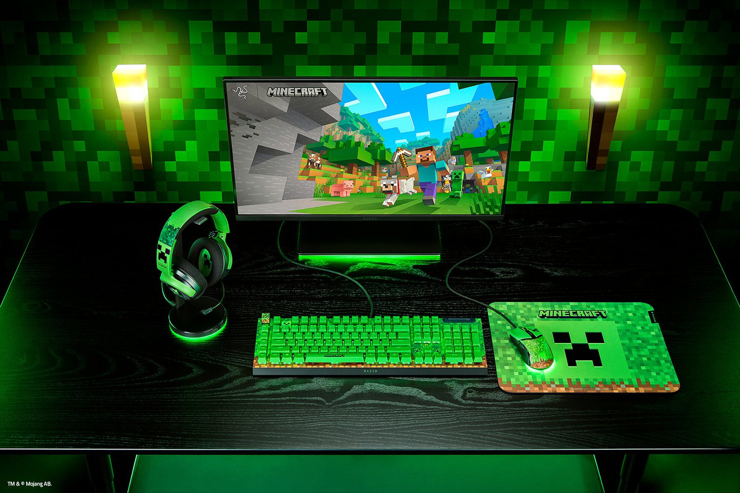 RAZER BlackWidow V4 X (Green Switch) - Minecraft | dynacor.co.za