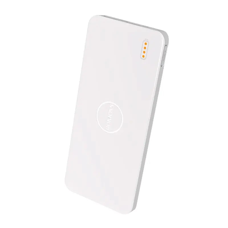 Romoss Pulse 10 10000mAh Input: Micro USB 5V 2.1A|Output: 1 x USB 5V 2.1A|1 x USB 5V 1A Power Bank - White | dynacor.co.za