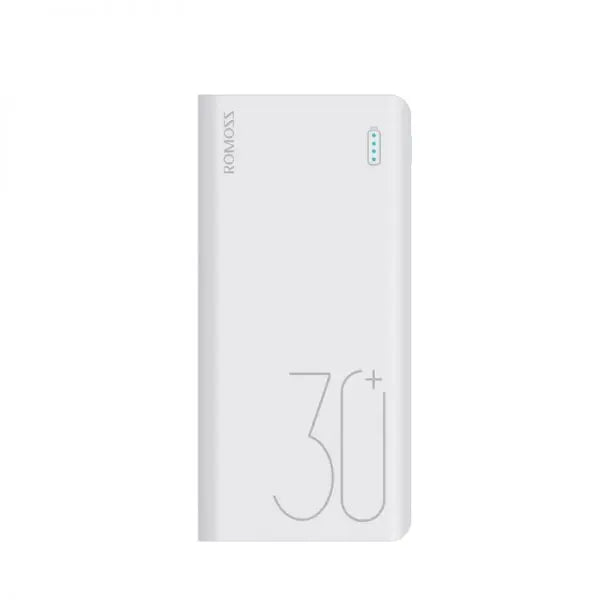 Romoss Sense8+ 30000mAh QC Type-C Power Bank - White | dynacor.co.za