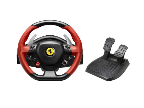 Thrustmaster Ferrari 458 Spider Black, Red Steering wheel + Pedals Xbox One | dynacor.co.za