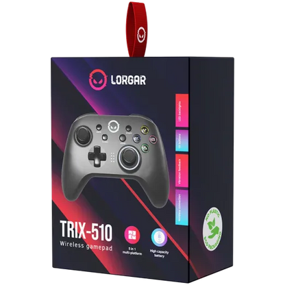 LORGAR TRIX-510 Gaming Controller - Black | dynacor.co.za