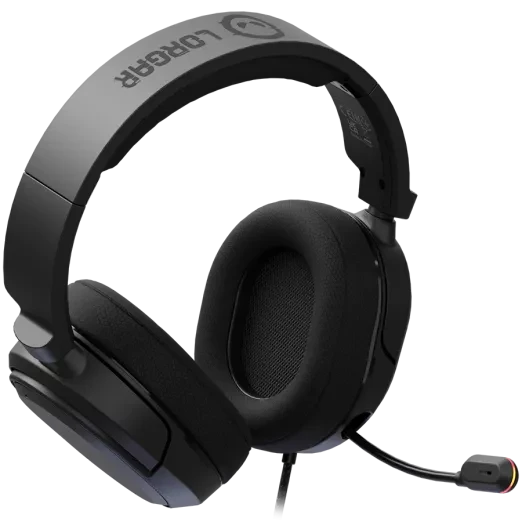 LORGAR Kaya 360 USB Gaming Headset with Mic - Black | dynacor.co.za