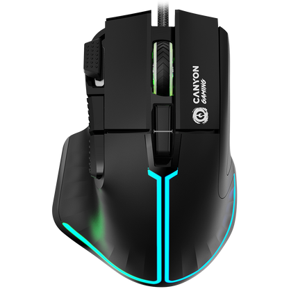 CANYON Gaming Mouse Fortnax GM-636 RGB 9buttons Wired Black | dynacor.co.za