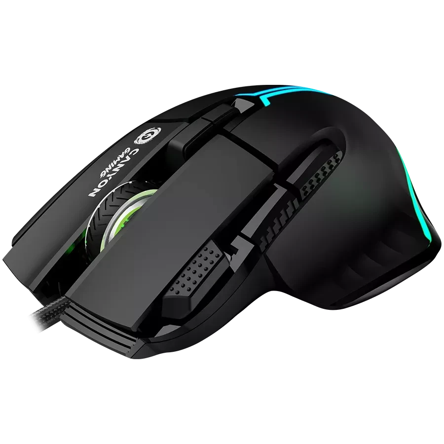 CANYON Gaming Mouse Fortnax GM-636 RGB 9buttons Wired Black | dynacor.co.za
