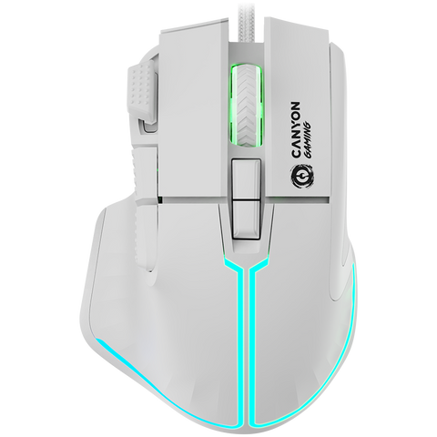 CANYON Gaming Mouse Fortnax GM-636 RGB 9buttons Wired White | dynacor.co.za