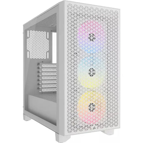 3000D RGB Tempered Glass Mid-Tower- White | dynacor.co.za