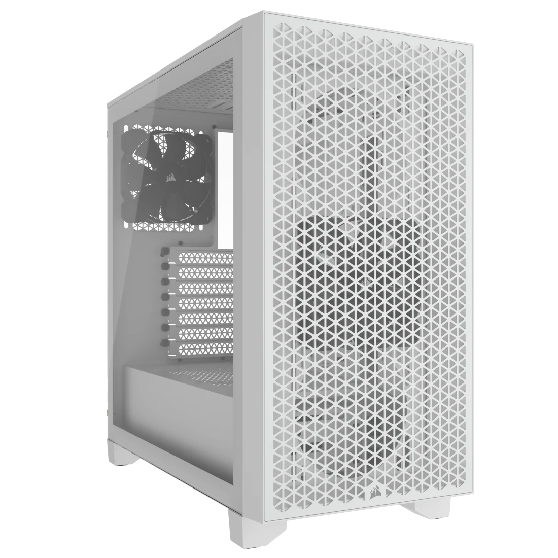 CORSAIR 3000D AIRFLOW White Mid-Tower PC Case; 2x 3.5'' |  2x 2.5'' Drive Bays; Up to 360mm Radiator compatible; 2x 120mm fan incl | dynacor.co.za