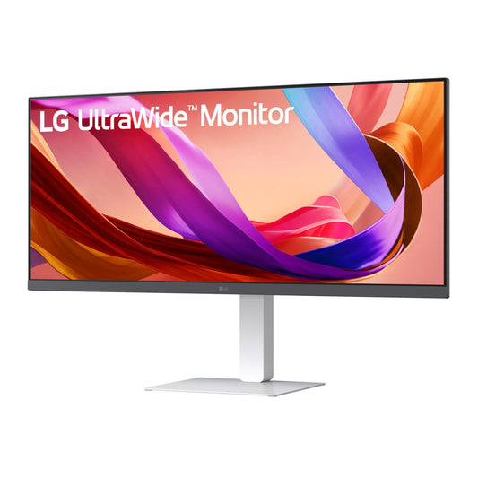 LG UltraWide 34" FHD IPS White Monitor 100Hz USB-C incl Speaker | dynacor.co.za