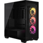 CORSAIR 3500X RGB Mid-Tower Black PC Case; 2x 3.5'' |  2x 2.5'' Drive Bays; Up to 360mm Radiator compatible; 3x 120mm fan incl | dynacor.co.za