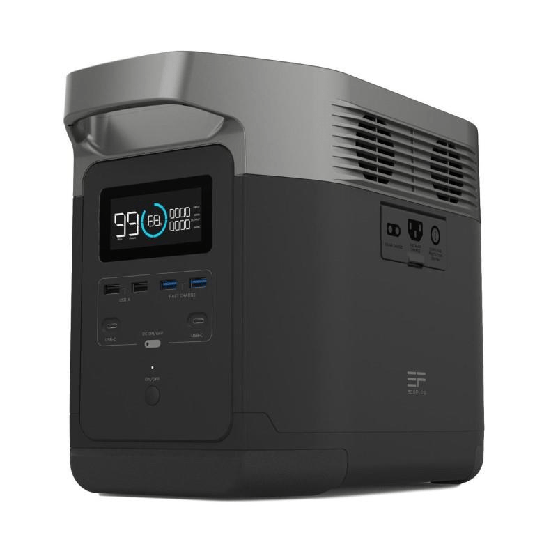 ECOFLOW Delta 1300 Lithium Portable Power Station -  1800W Output; 1260Wh Battery; 400W Solar - SA socket. | dynacor.co.za