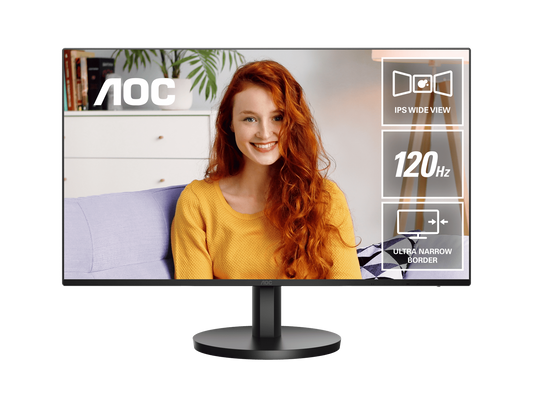 AOC 24B3CA3|Professional Monitor|23.8 inch|IPS FHD 1920x1080 100Hz|HDMI|VESA|USB-C|Flicker Free|Low Blue Mode|Internal PSU | dynacor.co.za