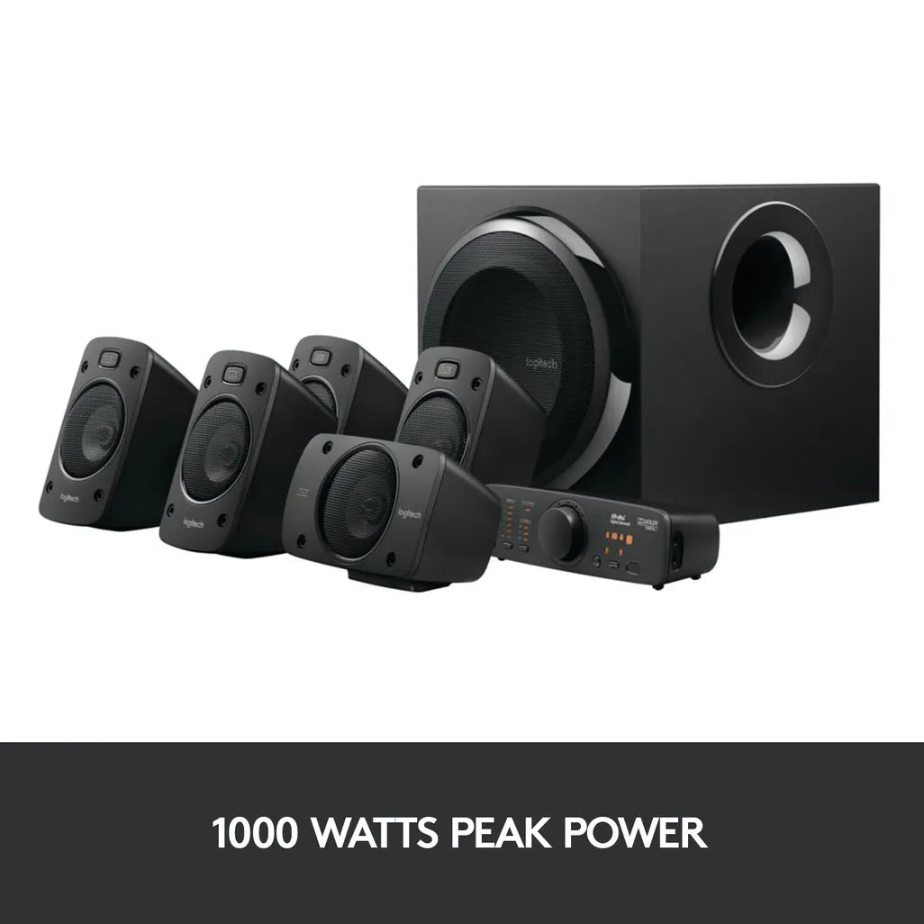 Logitech Z906 Thx Surround Sound 500 W Black 5.1 channels | dynacor.co.za