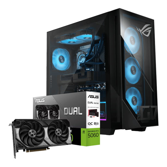 Asus ROG G700 Intel® Core™ Ultra 5 Windows 11 Gaming PC (RTX 5060 Dual | 16GB DDR5 | 1TB NVMe) | dynacor.co.za