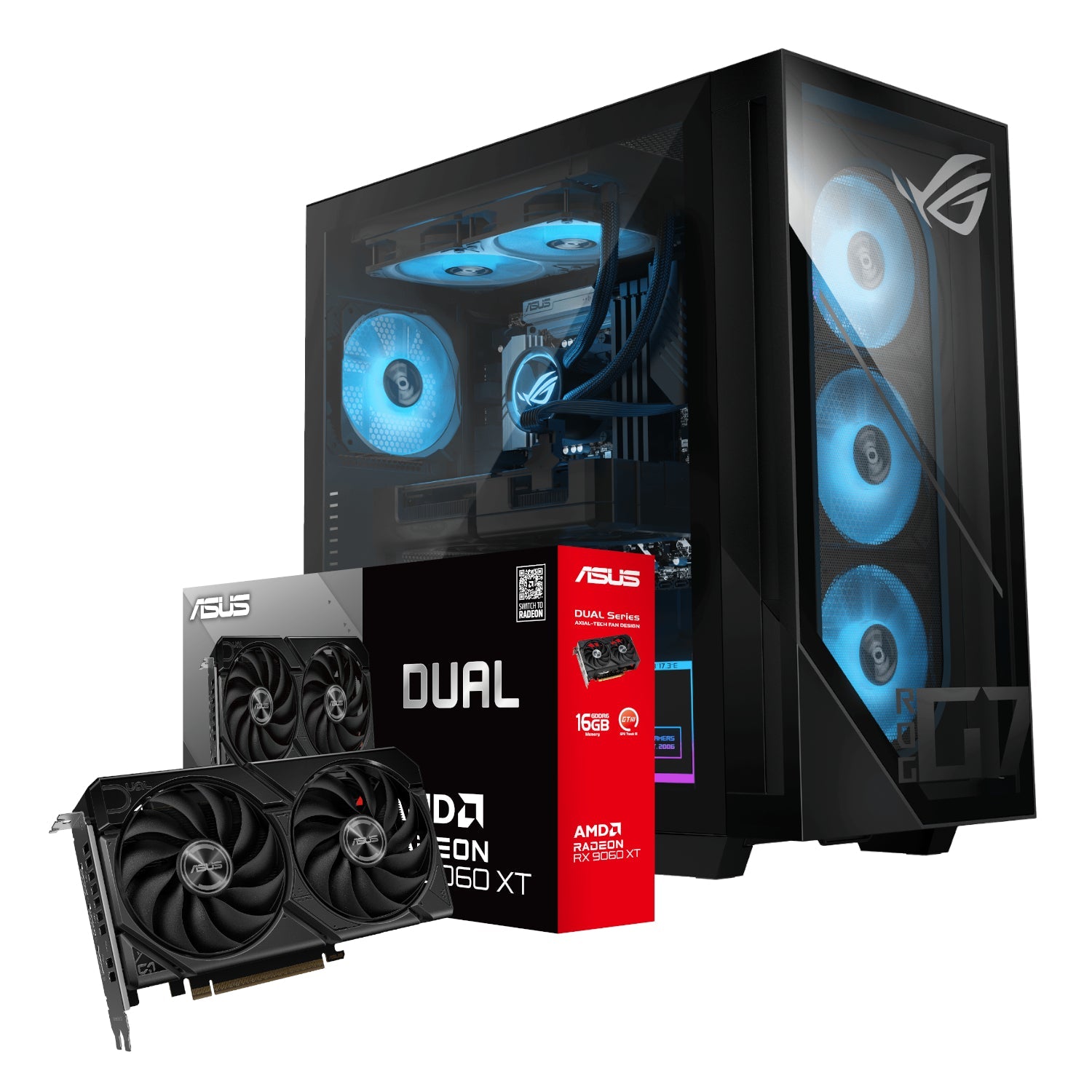 Asus ROG G700 Intel® Core™ Ultra 5 Windows 11 Gaming PC (RX 9060 XT Dual | 16GB DDR5 | 1TB NVMe) | dynacor.co.za