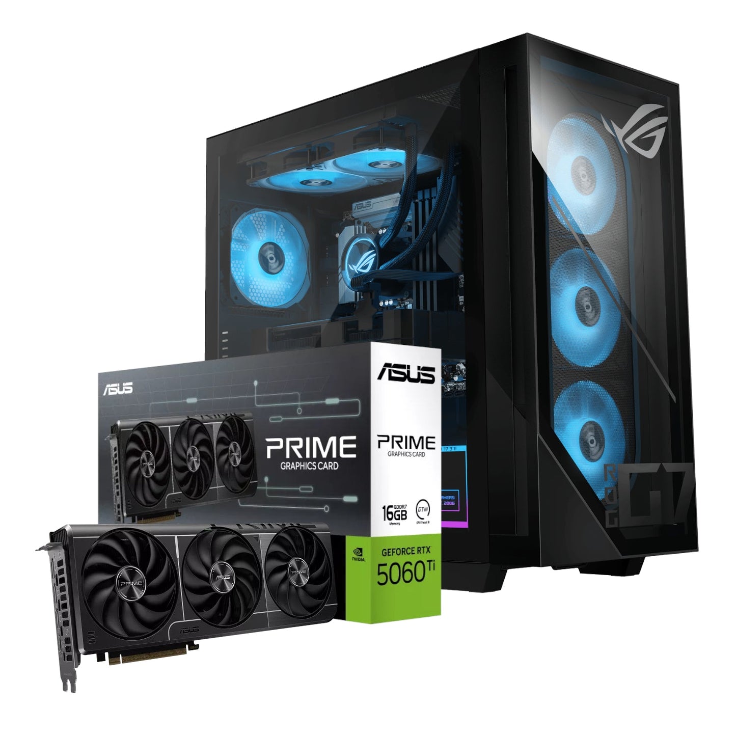 Asus ROG G700 Intel® Core™ Ultra 5 Windows 11 Gaming PC (RTX 5060 Ti PRIME | 16GB DDR5 | 1TB NVMe) | dynacor.co.za