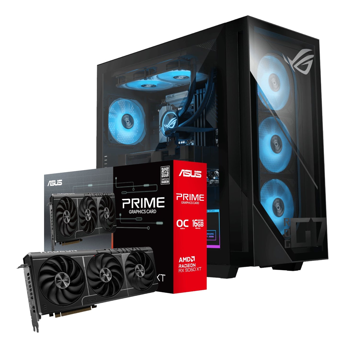 Asus ROG G700 Intel® Core™ Ultra 5 Windows 11 Gaming PC (RX 9060 XT PRIME | 16GB DDR5 | 1TB NVMe) | dynacor.co.za