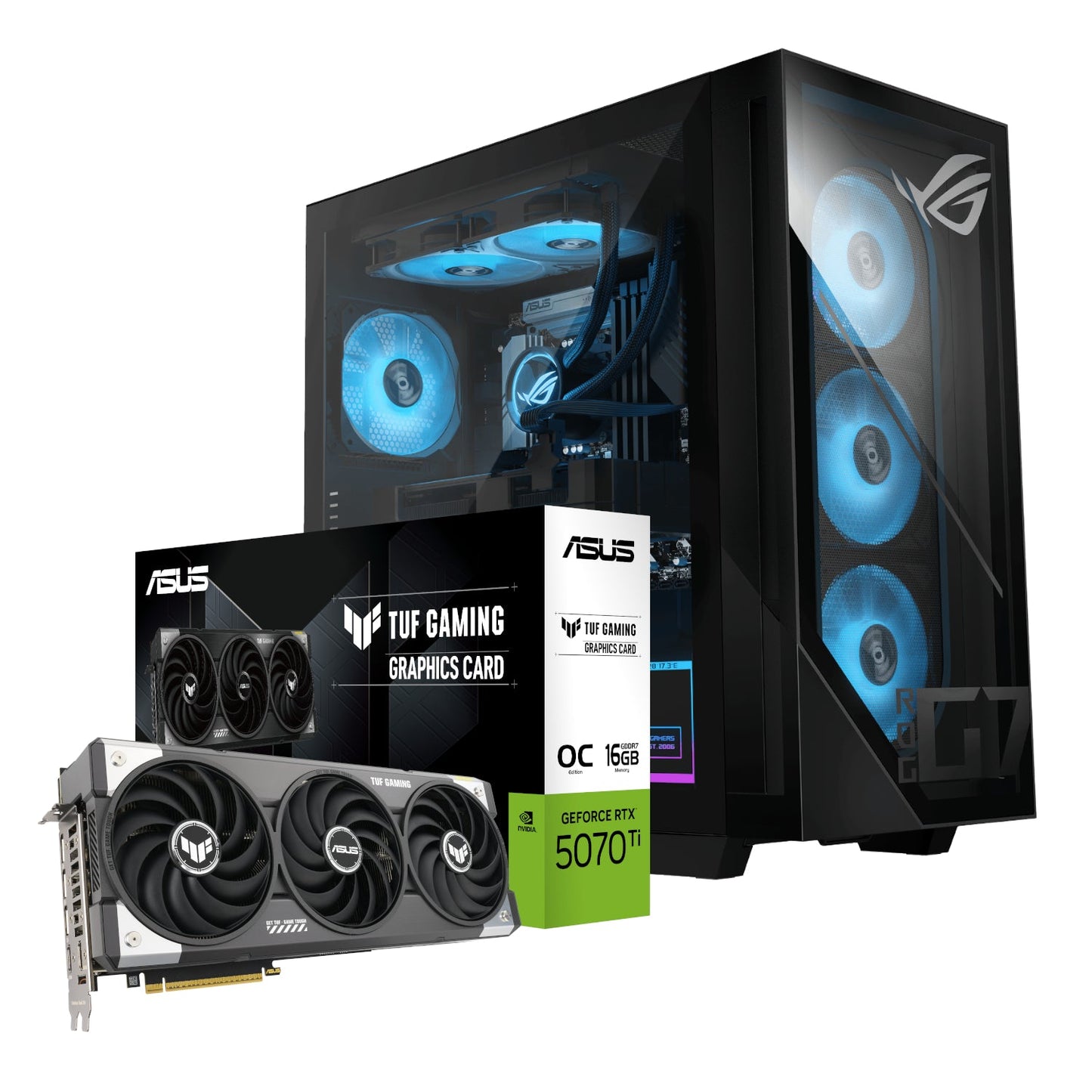 Asus ROG G700 Intel® Core™ Ultra 5 Windows 11 Gaming PC (RTX 5070 Ti TUF | 16GB DDR5 | 1TB NVMe) | dynacor.co.za