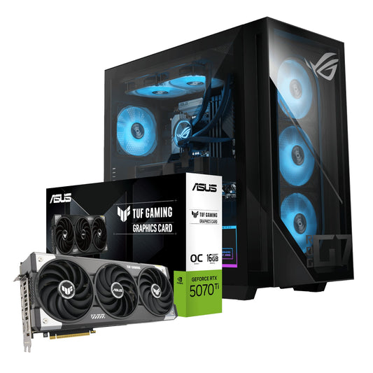 Asus ROG G700 Intel® Core™ Ultra 5 Windows 11 Gaming PC (RTX 5070 Ti TUF | 16GB DDR5 | 1TB NVMe) | dynacor.co.za