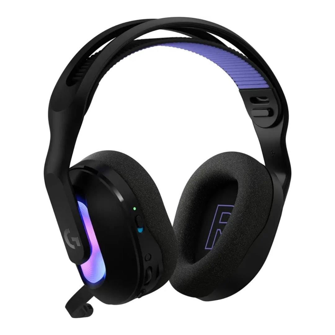 Logitech Wireless Gaming Headset with LIGHTSYNC RGB | 2.4GHZ  Detachable Mic- Black | USB-A LIGHTSPEED Wireless Receiver | Wired USB-A US | dynacor.co.za