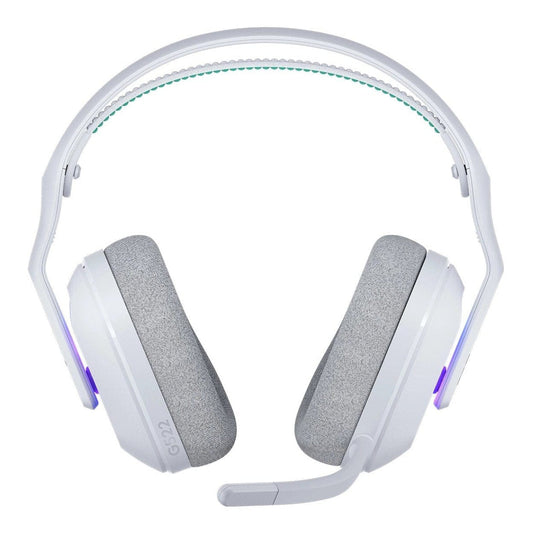 Logitech Wireless Gaming Headset with LIGHTSYNC RGB |  2.4GHZ Detachable Mic - White|USB-A LIGHTSPEED Wireless Receiver |  Wired USB-A US | dynacor.co.za