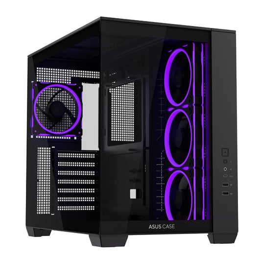 Asus A32 PLUS ARGB ATX Gaming Chassis – Black | dynacor.co.za