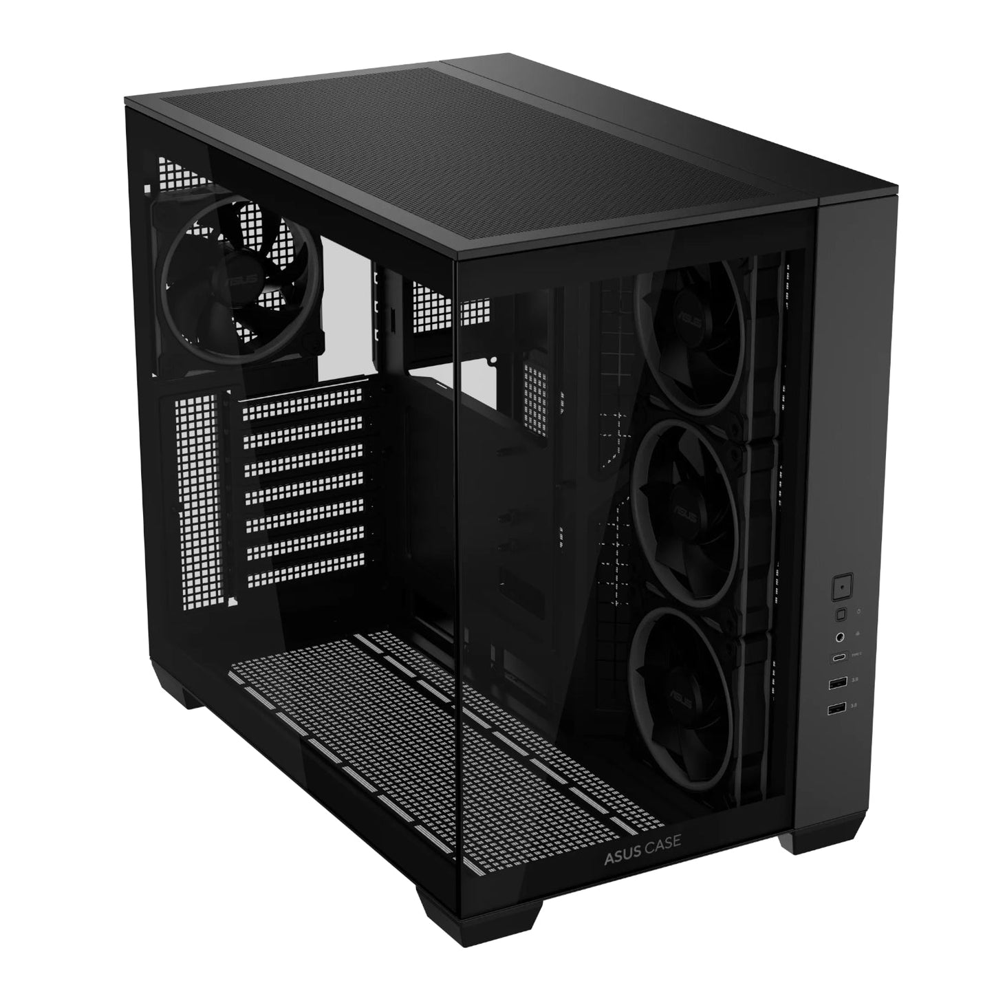 Asus A32 PLUS ARGB ATX Gaming Chassis – Black | dynacor.co.za