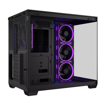 Asus A32 PLUS ARGB ATX Gaming Chassis – Black | dynacor.co.za
