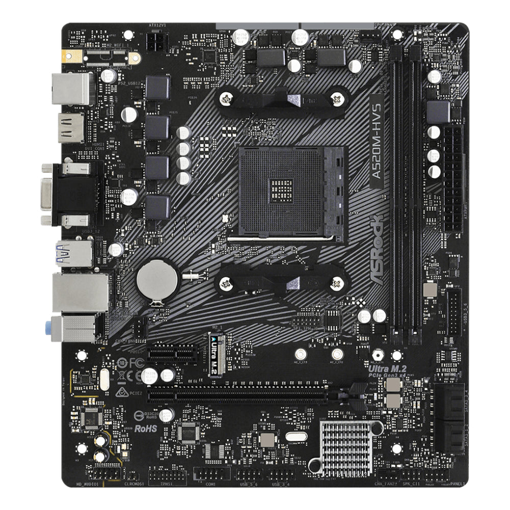 ASRock A520M-HVS AMD AM4 M-ATX Motherboard | dynacor.co.za