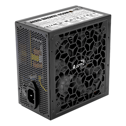 Aerocool AERO Bronze 650W  PSU - ATX 24 PIN; 1x 4+4PIN CPU; 5x SATA; 4x PATA; 2x PCIe 6+2PIN | dynacor.co.za