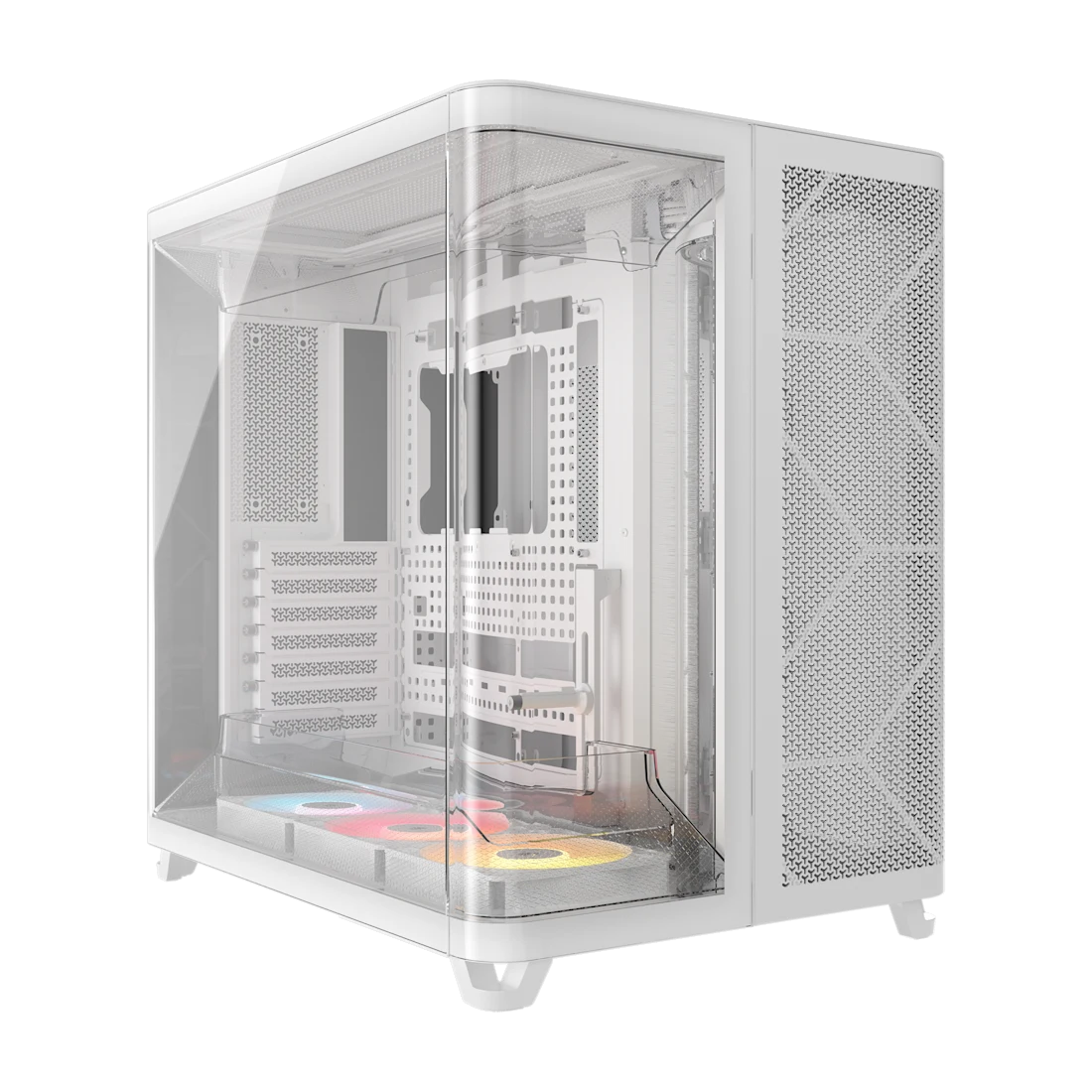 CORSAIR AIR 5400 RS-R ARGB Triple Chamber Mid-Tower PC Case ; 3x Fans Included; 2x 2.5'' ; 1x 3.5''  White | dynacor.co.za