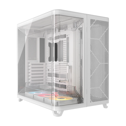 CORSAIR AIR 5400 RS-R ARGB Triple Chamber Mid-Tower PC Case ; 3x Fans Included; 2x 2.5'' ; 1x 3.5''  White | dynacor.co.za