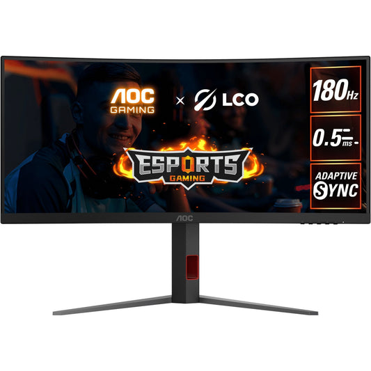 AOC-CU34G4H Monitor|34 inch|VA WQHD 3440 x 1440 200Hz|300nits|Curved 1500R| FreeSync Premium|2YR Warranty | dynacor.co.za