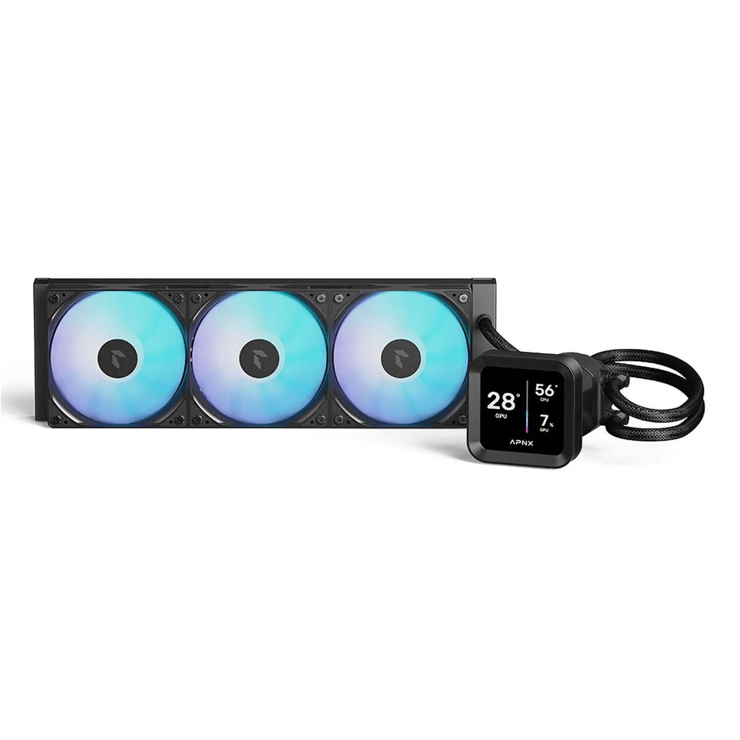 Aerocool APNX Black Cooler with 4'' IPS LCD - 360mm | dynacor.co.za