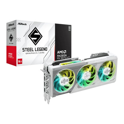 ASRock AMD Radeon RX 9070 XT Steel Legend 16GB Graphics Card | dynacor.co.za
