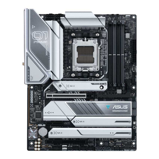 ASUS PRIME X670E-PRO WIFI AM5; 4 x DIMM; Max. 128GB; DDR5/ 1xDP; 1xHDMI/ 1xPCIe5.0x16/ 1xPCIe4.0x16/ PCIe4.0x4/ 4xM.2; 6xSATA; RAID; 30.5 cm x 24.4 cm. | dynacor.co.za