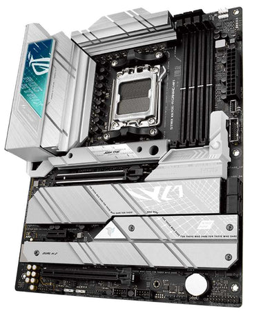 ASUS ROG STRIX X670E-A GAMING WIFI AM5 for AMD Ryzen 7000; AMD X670; 4xDIMM; Max 128GB/DDR5/1xDP/1xHDMI; 1xPCIe5x16/1xPCIe4x16/1xPCIe3x1/4xM.2; 4xSATA/30.5cmx24.4 | dynacor.co.za