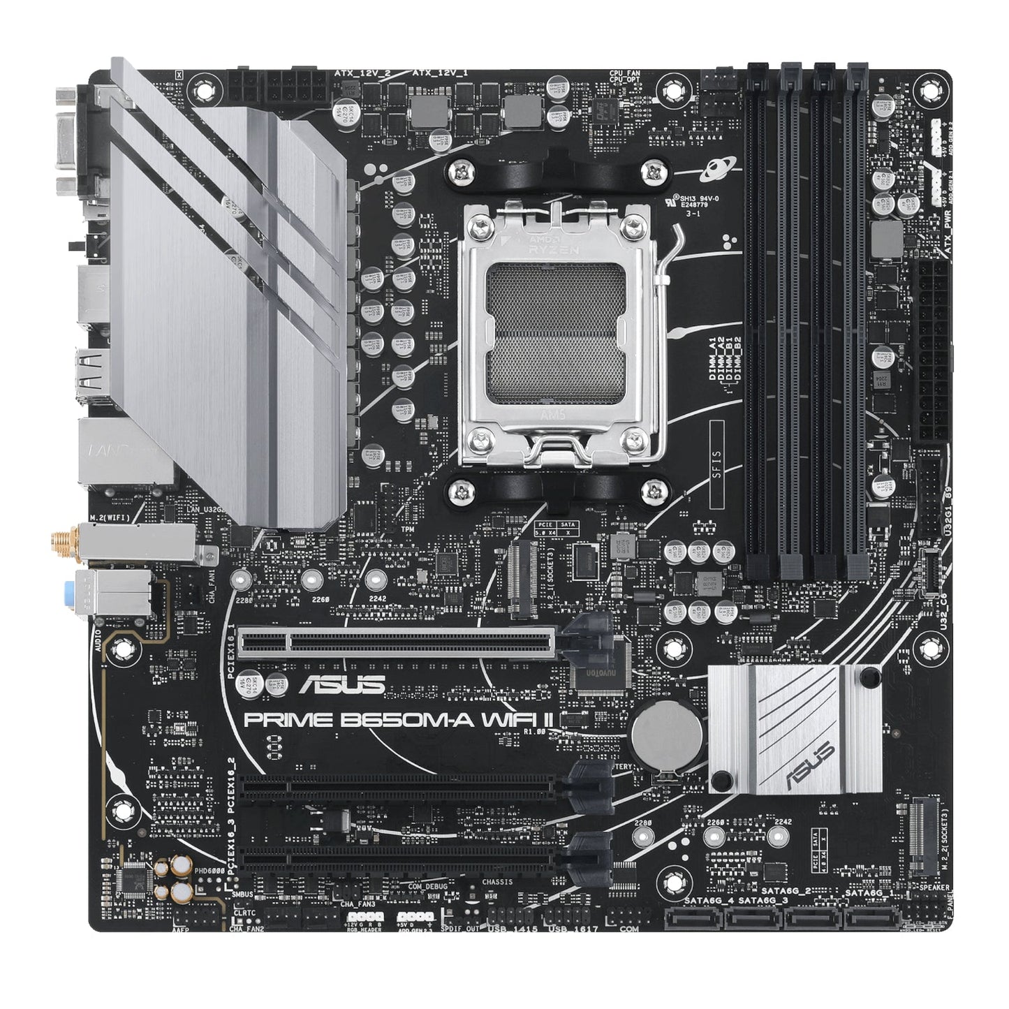Asus PRIME B650M-A WIFI II M-ATX Gaming Motherboard | dynacor.co.za