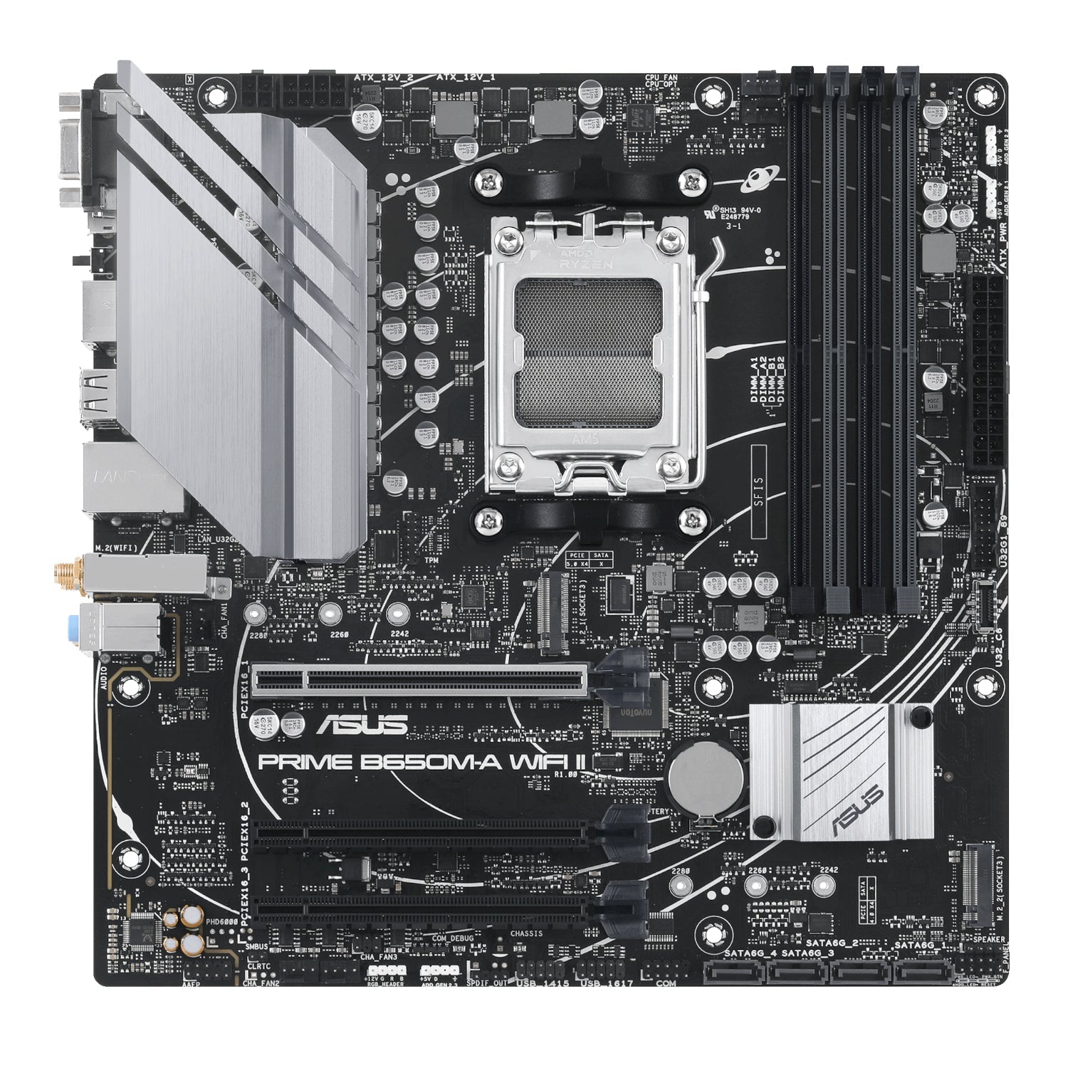 Asus PRIME B650M-A WIFI II M-ATX Gaming Motherboard | dynacor.co.za