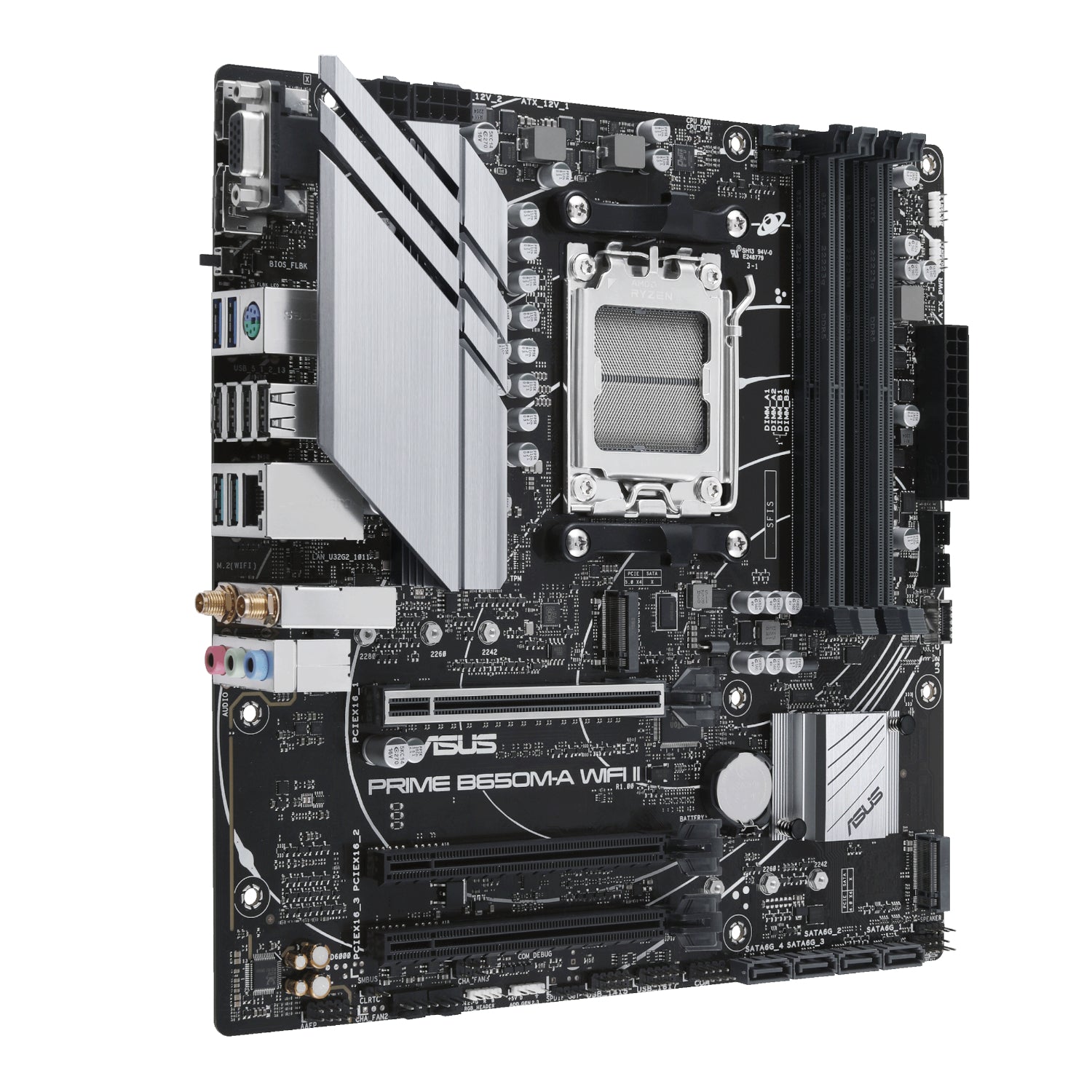 Asus PRIME B650M-A WIFI II M-ATX Gaming Motherboard | dynacor.co.za