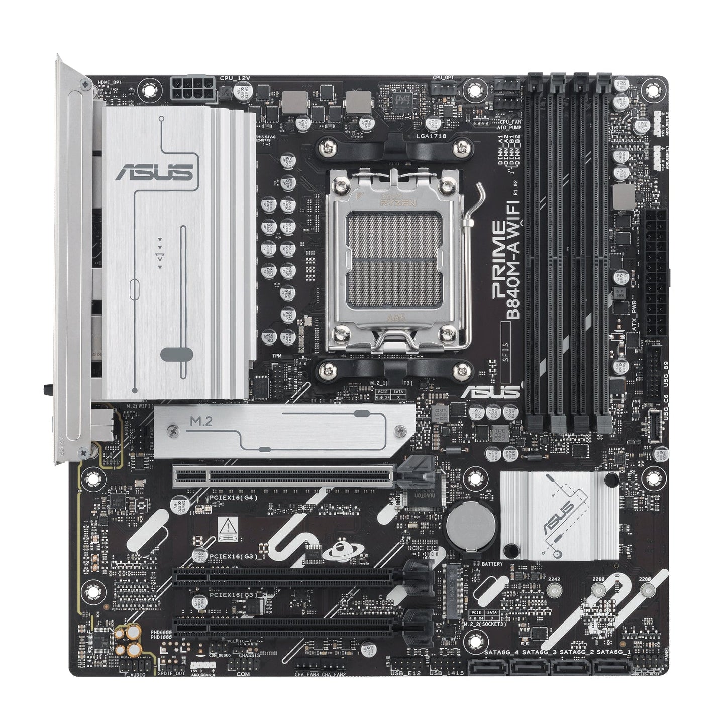 Asus PRIME B840M-A WIFI M-ATX Gaming Motherboard | dynacor.co.za