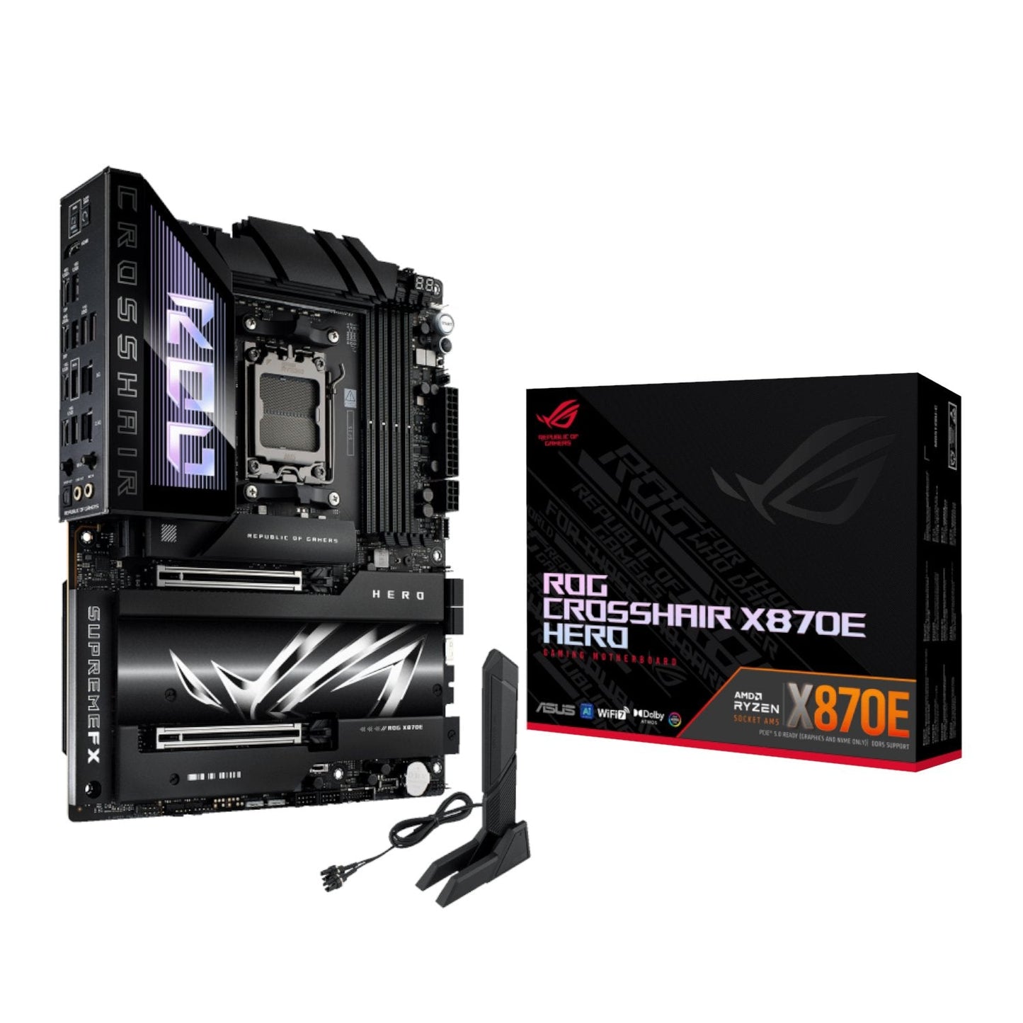 Asus ROG Crosshair X870E HERO ATX Gaming Motherboard | dynacor.co.za