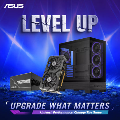 Asus UWM 2 Gaming Chassis | Graphics Card | Power Supply Combo (A31 PLUS | RX 7600 | PRIME 750W) | dynacor.co.za