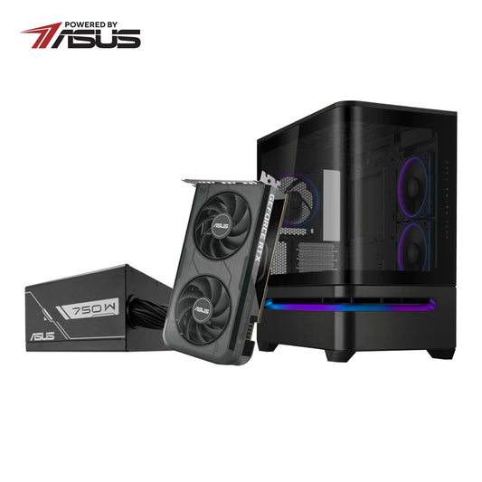 Asus UWM 1 Gaming Chassis | Graphics Card | Power Supply Combo (AP202 ARGB | RTX 5050 | PRIME 750W) | dynacor.co.za