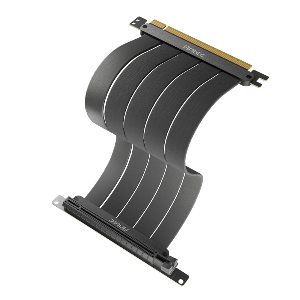 Antec GPU Riser Cable PCIE 4.0 Black (200mm) | dynacor.co.za