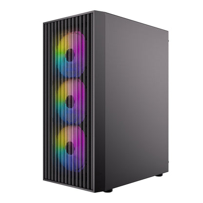 Antec AX27 RGB ELITE ATX Gaming Chassis - Black | dynacor.co.za