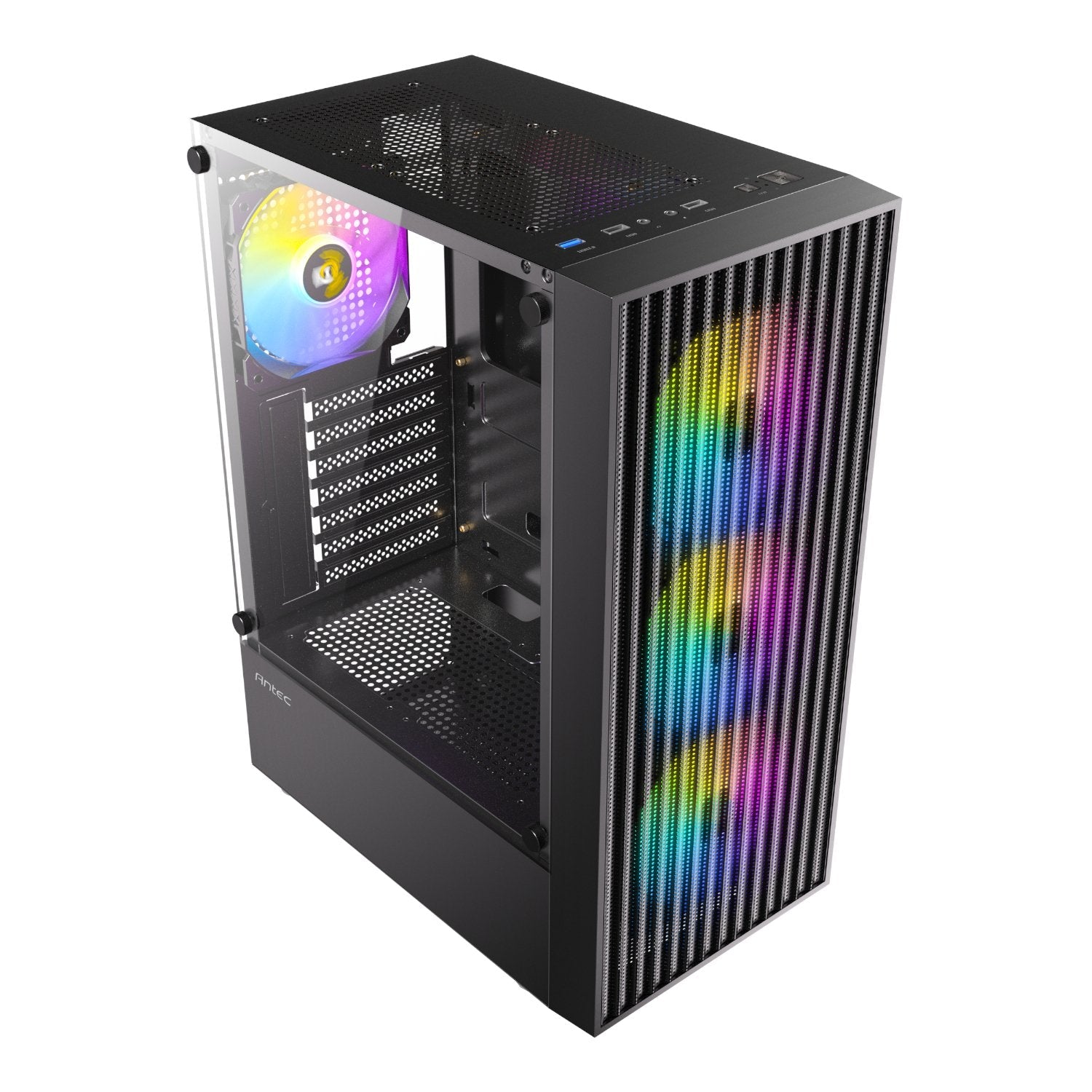 Antec AX27 RGB ELITE ATX Gaming Chassis - Black | dynacor.co.za