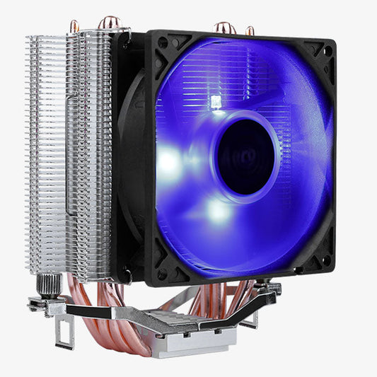 Aerocool Verkho 4 Lite CPU Air Cooler - Aluminum - (TDP) up to 125W - Blue LED - LGA 1700/1200/115X AM4/AM5. | dynacor.co.za