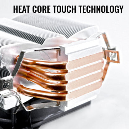 Aerocool Verkho 4 Lite CPU Air Cooler - Aluminum - (TDP) up to 125W - Blue LED - LGA 1700/1200/115X AM4/AM5. | dynacor.co.za